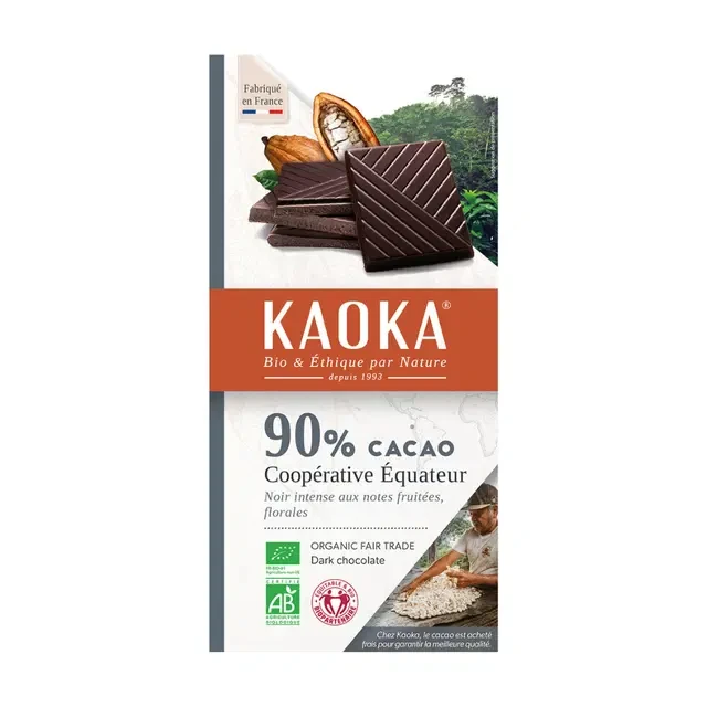 Chocolat noir 90% équateur bio