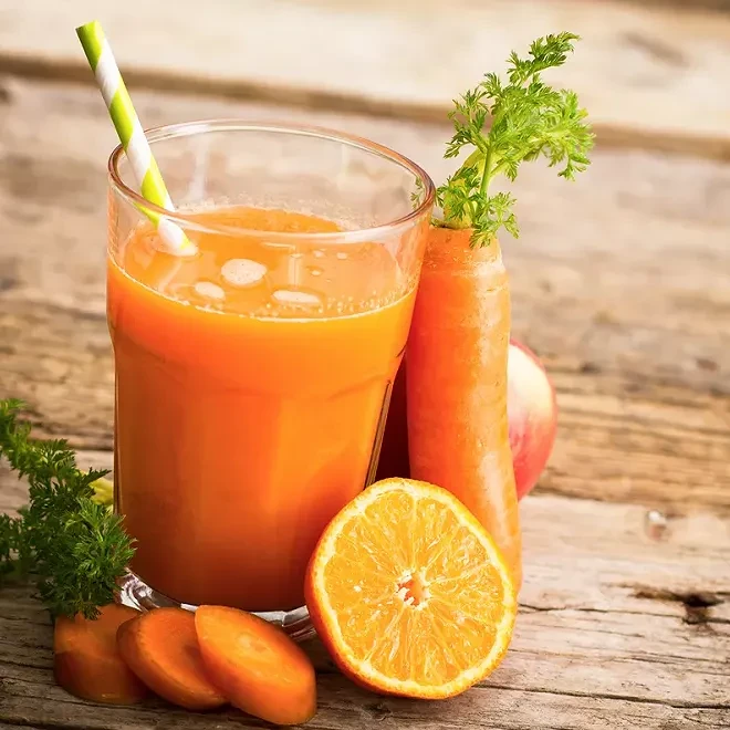 Jus d'orange carottes